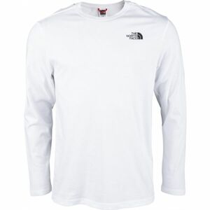 The North Face M L/S RED BOX TEE - EU Pánske tričko s dlhým rukávom, biela, veľkosť L