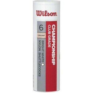 Wilson CHAMPIONSHIP 6 ks 79 Bedmintonové košíčky, biela, veľkosť