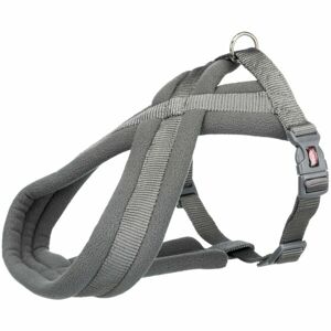 TRIXIE PREMIUM HARNESS L-XL Postroj, sivá, veľkosť L-XL