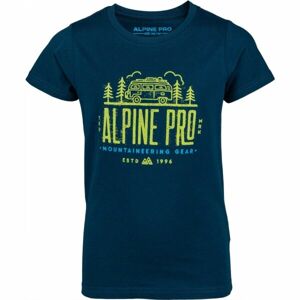 ALPINE PRO ANSOMO Chlapčenské tričko, tmavo modrá, veľkosť