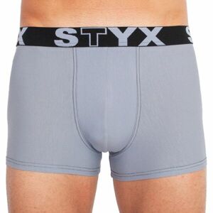 Styx MEN'S BOXERS SPORTS RUBBER sivá XL - Pánske boxerky