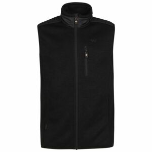 Willard CROFTON Pánska kombinovaná flísová vesta, čierna, veľkosť L