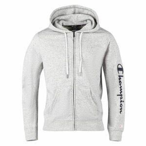 Champion HOODED FULL ZIP SWEATSHIRT Pánska mikina, sivá, veľkosť XXL