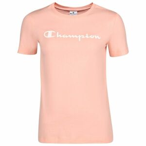 Champion CREWNECK T-SHIRT Dámske tričko, lososová, veľkosť XS