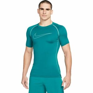 Nike NP DF TIGHT TOP SS M Pánske tréningové tričko, tyrkysová, veľkosť