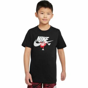 Nike NSW TEE FUTURA BOXY SP22 B Chlapčenské tričko, čierna, veľkosť XL