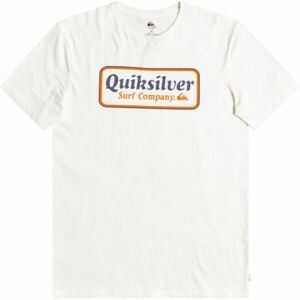 Quiksilver BORDER M TEES Pánske tričko, biela, veľkosť XL