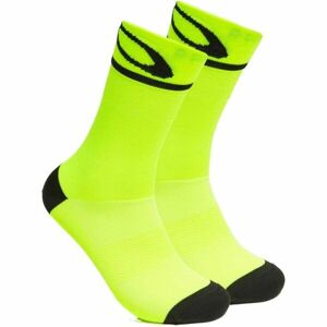 Oakley CADENCE Cyklistické ponožky, reflexný neón, veľkosť L