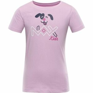 NAX LIEVRO Detské bavlnené tričko, ružová, veľkosť 92-98