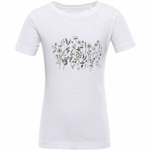 NAX JULEO Detské bavlnené tričko, biela, veľkosť 140-146