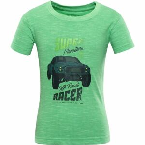 NAX JULEO Detské bavlnené tričko, zelená, veľkosť 128-134