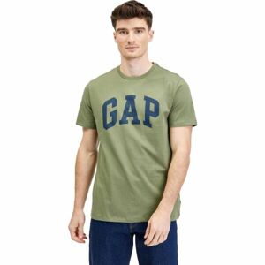 GAP V-BASIC LOGO T Pánske tričko, khaki, veľkosť XL