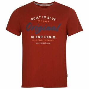 BLEND TEE REGULAR FIT Pánske tričko, červená, veľkosť M