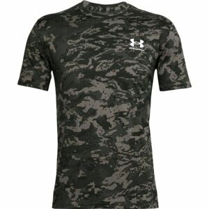 Under Armour ABC CAMO SS Pánske tričko, tmavo zelená, veľkosť M