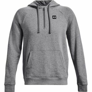 Under Armour RIVAL FLEECE 1/2ZIP HD Pánska mikina, sivá, veľkosť XXXL