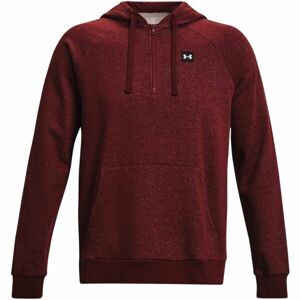 Under Armour RIVAL FLEECE 1/2ZIP HD Pánska mikina, vínová, veľkosť S