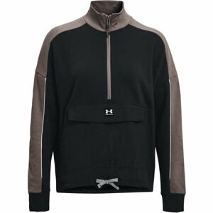 Under Armour RIVAL FLEECE HOODIE Dámska mikina, čierna, veľkosť L