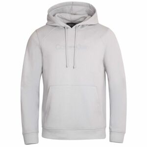 Calvin Klein PULLOVER HOODY Pánska mikina, sivá, veľkosť S