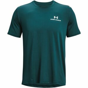 Under Armour RUSH ENERGY SS Pánske športové tričko, tmavo zelená, veľkosť M