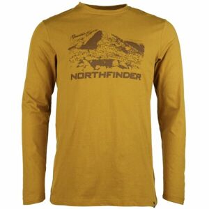 Northfinder REGINALD Pánske tričko, žltá, veľkosť M
