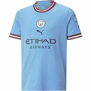 Puma MCFC HOME JERSEY REPLICA TEAM Pánske futbalové tričko, svetlomodrá, veľkosť L