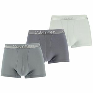 Calvin Klein TRUNK 3PK Pánske boxerky, sivá, veľkosť S