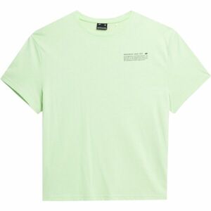 4F TSHIRT W Dámske tričko, svetlo zelená, veľkosť S