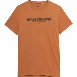 4F MEN´S T-SHIRT Pánske tričko, hnedá, veľkosť XXL