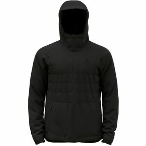 Odlo M ASCENT S-THERMIC HOODED INSULATED JACKET Pánska bunda, čierna, veľkosť