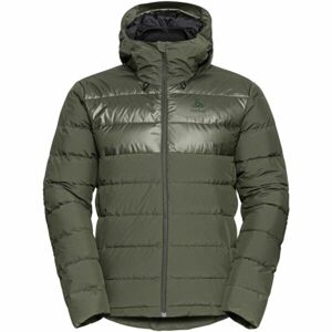 Odlo M SEVERINN-THERMIC HOODED INSULATED JACKET Pánska páperová bunda, khaki, veľkosť L