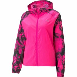 Puma RUN AOP FAVORITE WOVEN JACKET Dámska bunda, ružová, veľkosť S