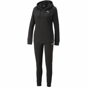 Puma CLASSIC HOODED TRACKSUIT FL CL G Dievčenská tepláková súprava, čierna, veľkosť