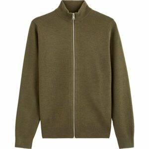 CELIO VEMERIZIP Pánsky Merino sveter, khaki, veľkosť XXL