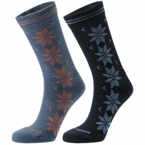 KARI TRAA VINST WOOL SOCK 2PK Dámske vlnené ponožky, modrá, veľkosť 39-41