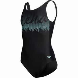 Arena GRAPHIC SWIMSUIT U BACK Dievčenské športové plavky, čierna, veľkosť