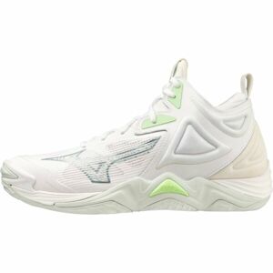 Mizuno WAVE MOMENTUM 3 MID W Dámska halová obuv, biela, veľkosť 36.5