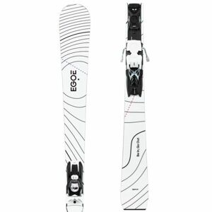 EGOE KONTURA + VSP412 Dámske zjazdové lyže, biela, veľkosť 150