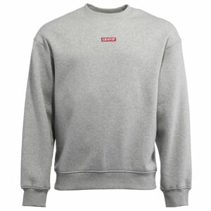 Levi's RELAXED BABY TAB CREW Pánska mikina, sivá, veľkosť S