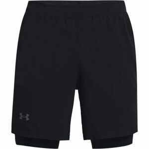 Under Armour UA LAUNCH 7'' 2-IN-1 SHORT Pánske bežecké šortky, čierna, veľkosť