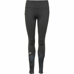 Lotto RUNNING W II LEGGINGS PRT 2 Dámske bežecké legíny, tmavo sivá, veľkosť L