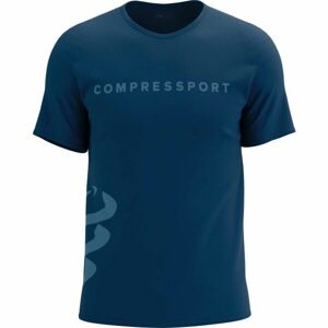 Compressport LOGO SS TSHIRT Pánske tréningové tričko, modrá, veľkosť