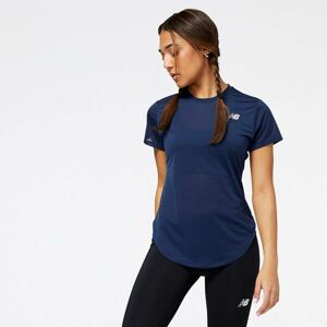 New Balance ACCELERATE SS TOP Dámske športové tričko, tmavo modrá, veľkosť XL