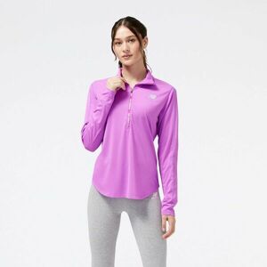 New Balance ACCELERATE HALF-ZIP Dámska mikina, fialová, veľkosť L