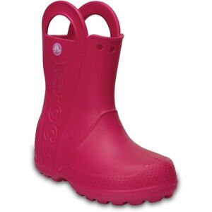 Crocs HANDLE IT RAIN BOOT KIDS Detské gumáky, ružová, veľkosť 34/35