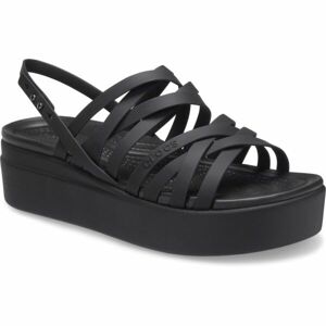 Crocs BROOKLYN STRAPPY LOWWDG Dámske sandále, čierna, veľkosť 41/42