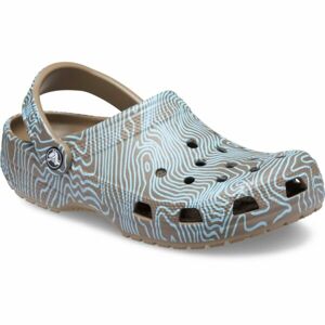 Crocs CLASSIC TOPOGRAPHIC CLOG Unisex nazúvacia obuv, khaki, veľkosť 43/44