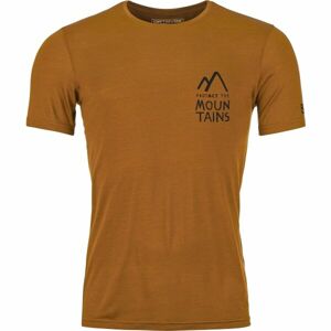 ORTOVOX 120 COOL TEC MTN DUO TS M Pánske tričko, oranžová, veľkosť L