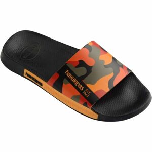 HAVAIANAS SLIDE PRINT Unisex šľapky, čierna, veľkosť 45/46