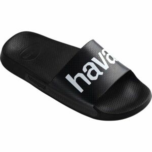 HAVAIANAS SLIDE CLASSIC LOGO MANIA Unisex šľapky, čierna, veľkosť 41/42