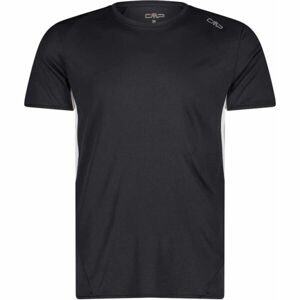 CMP MAN T-SHIRT Pánske cyklistické tričko, čierna, veľkosť 50
